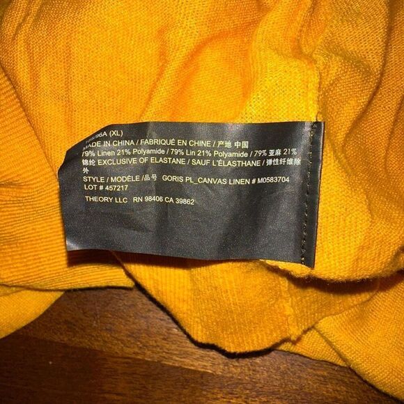 NWT Theory Goris Canvas Linen Shirt - Picture 6 of 6